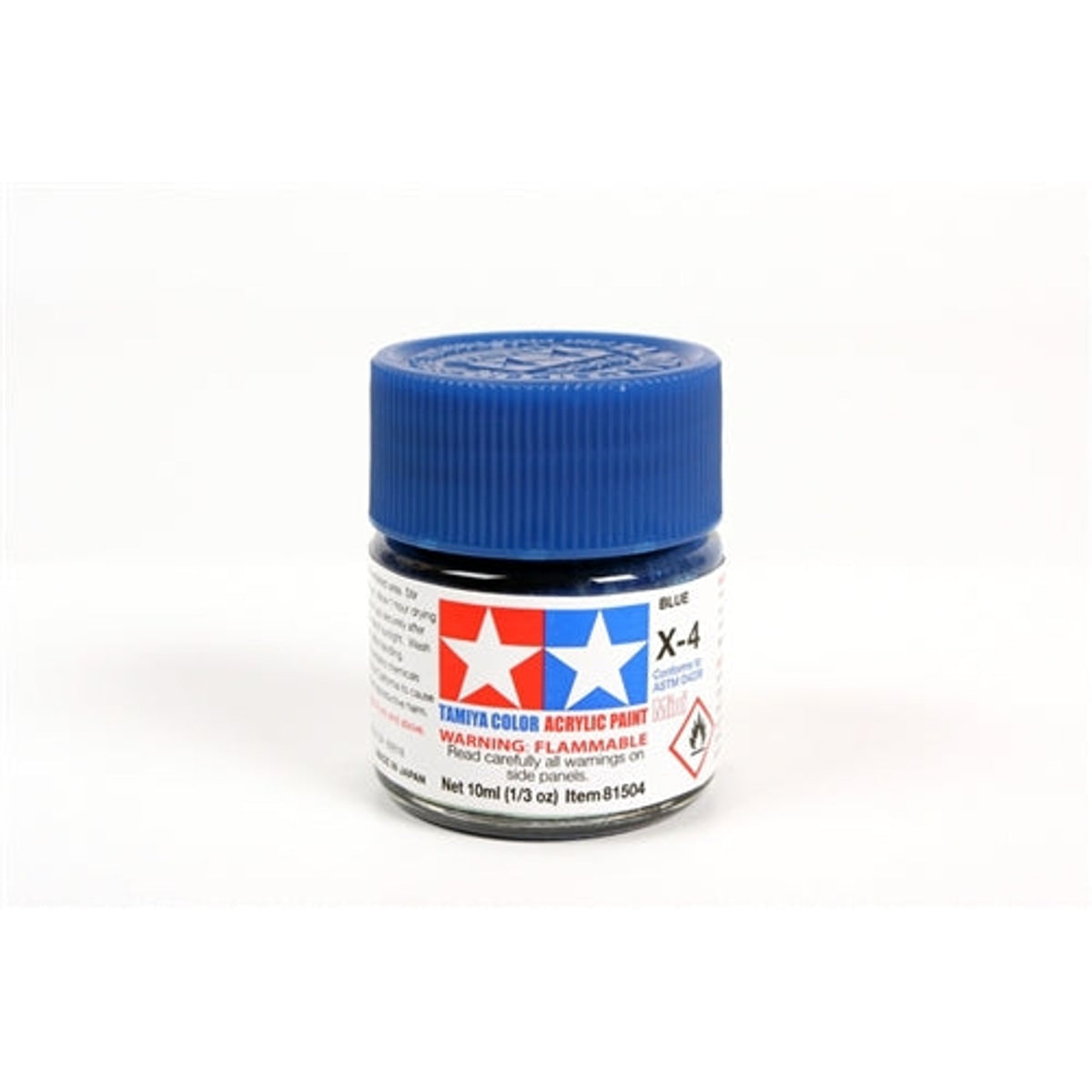 Tamiya Acrylic X-4 Blue Mini Bottle 10mL (1/3oz)