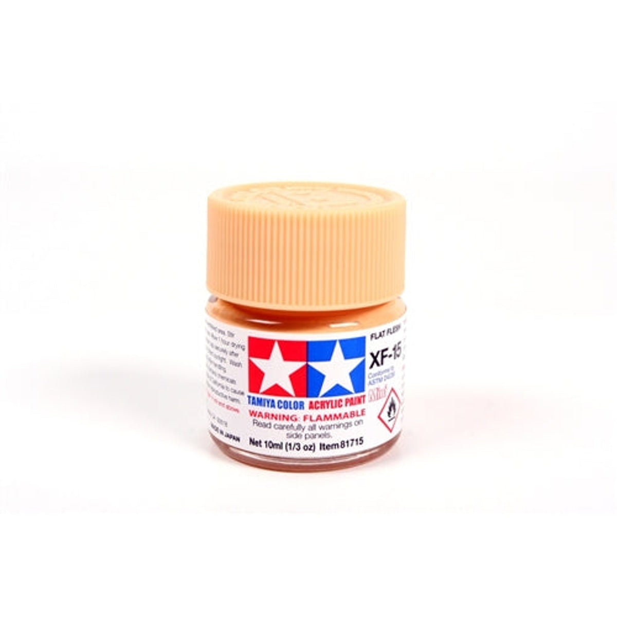 Tamiya Acrylic XF-15 Flat Flesh Mini Bottle 10mL (1/3oz)