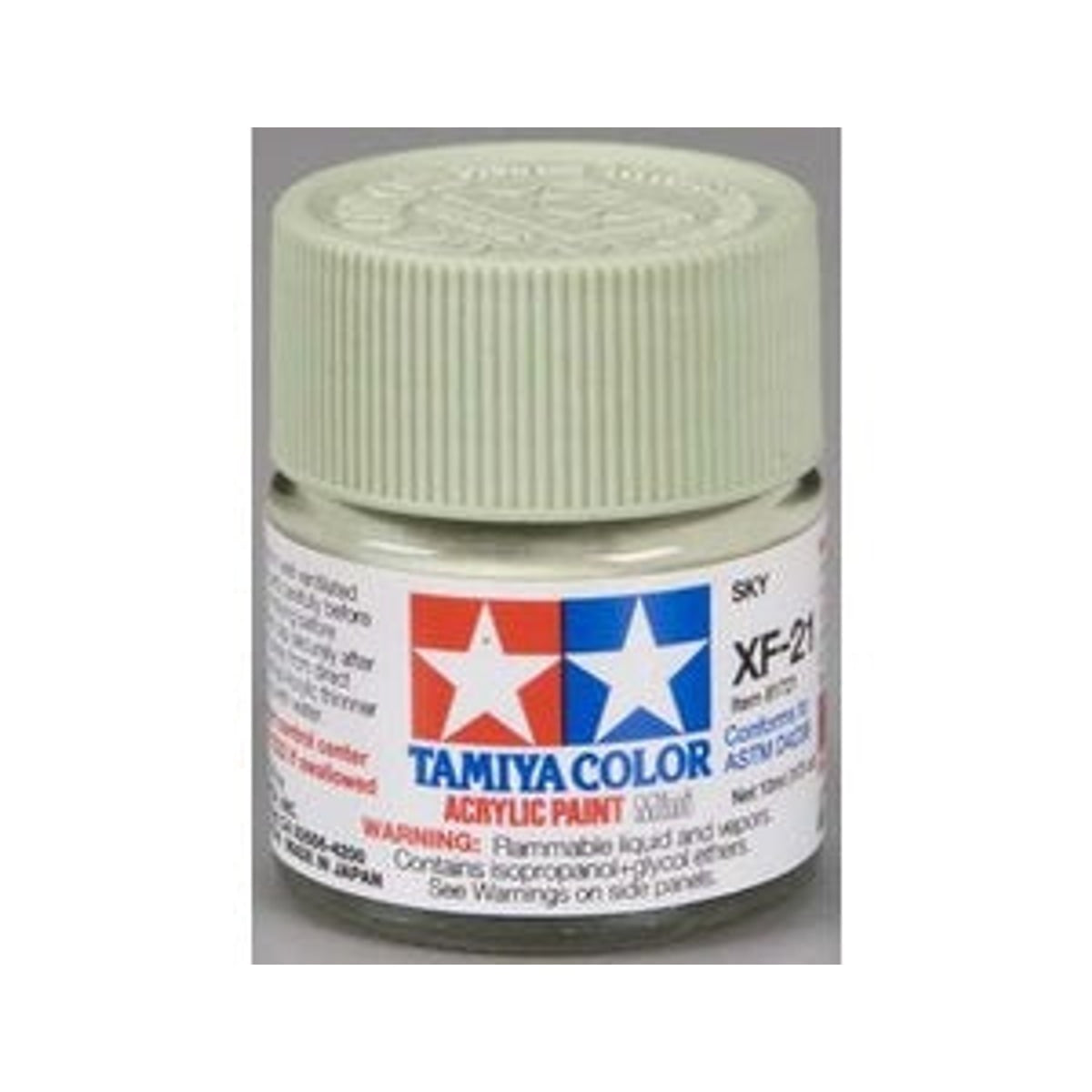 Tamiya Acrylic XF-21 Flat-Sky Mini Bottle 10mL (1/3oz)