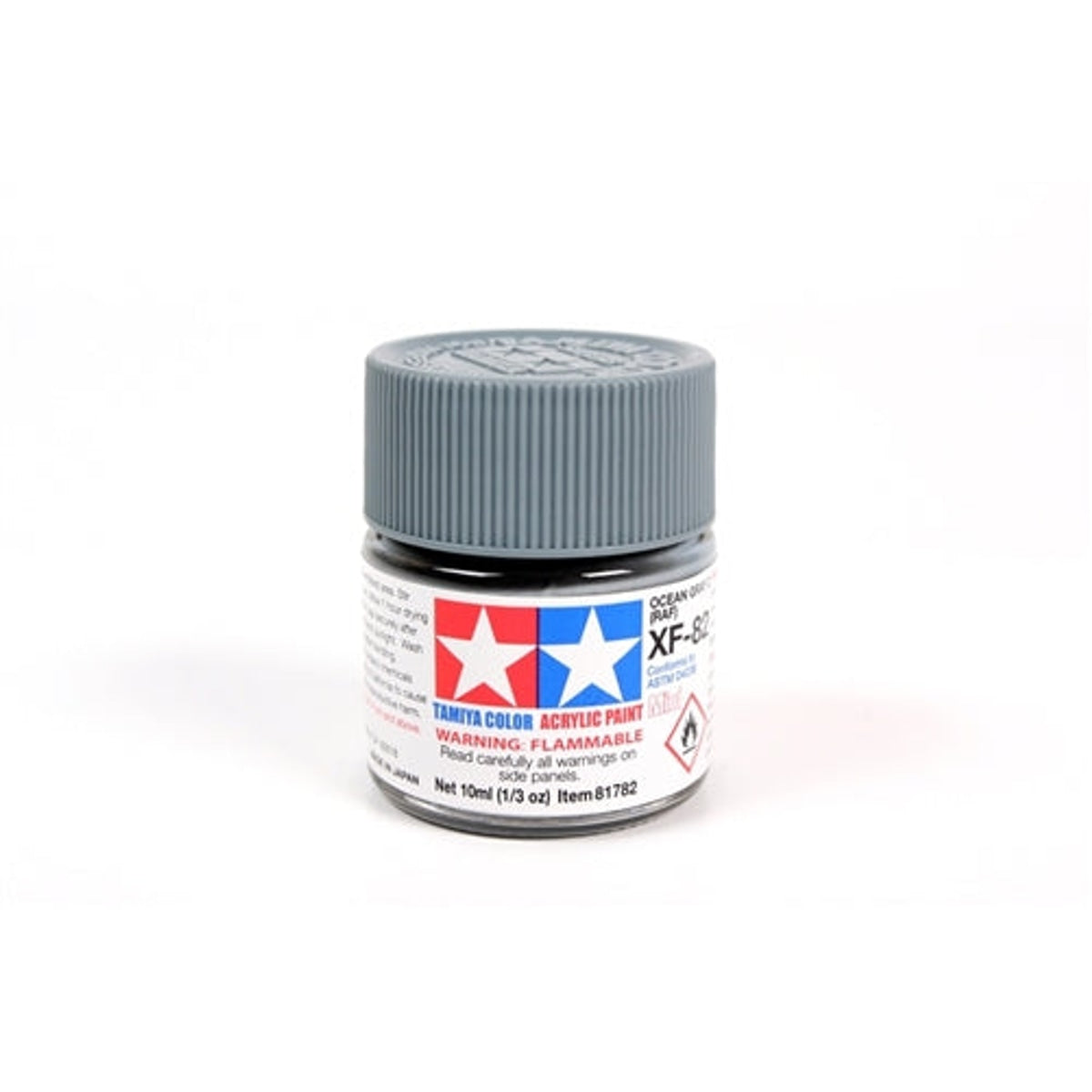 Tamiya Acrylic XF-82 Flat Ocean Grey 2 RAF Mini Bottle 10mL (1/3oz)