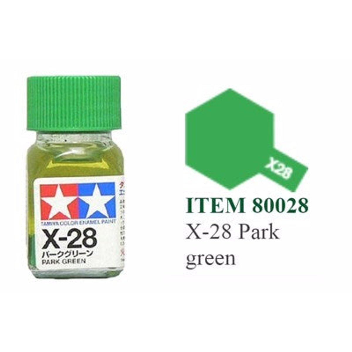 Tamiya Enamel EX-28 Park Green Mini Bottle 10mL (1/3oz)