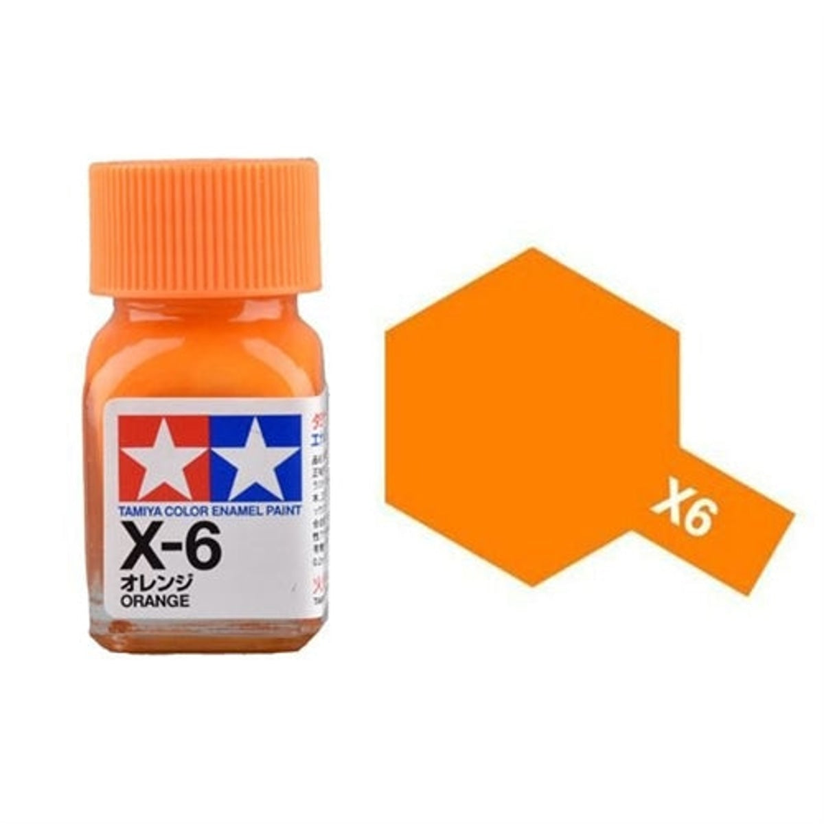 Tamiya Enamel EX-6 Orange Mini Bottle 10mL (1/3oz)