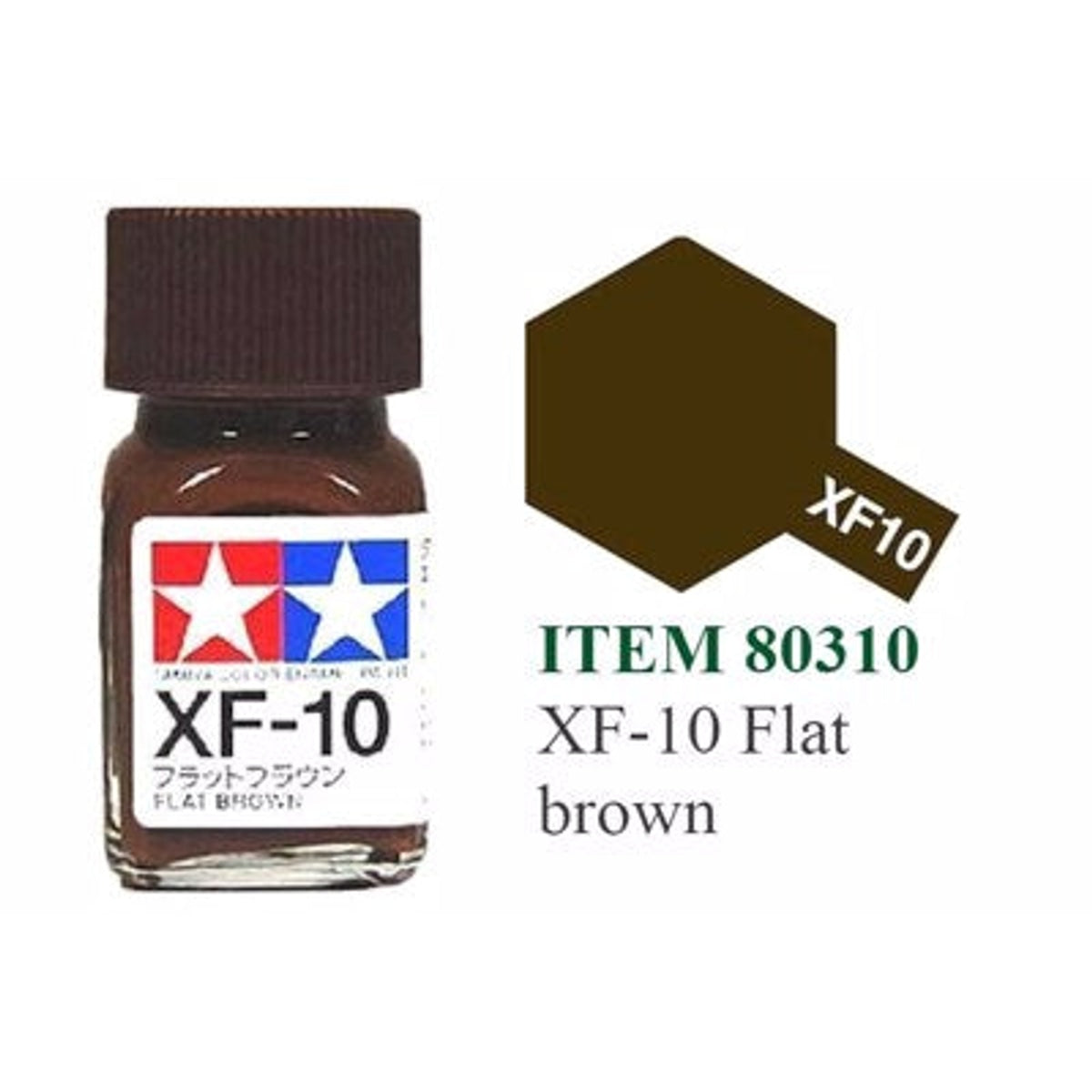 Tamiya Enamel EXF-10 Flat Brown Mini Bottle 10mL (1/3oz)