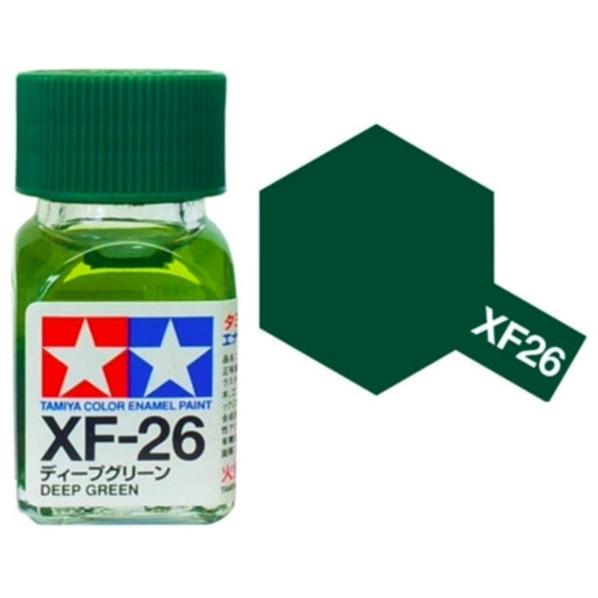 Tamiya Enamel EXF-26 Flat Deep Green Mini Bottle 10mL (1/3oz)