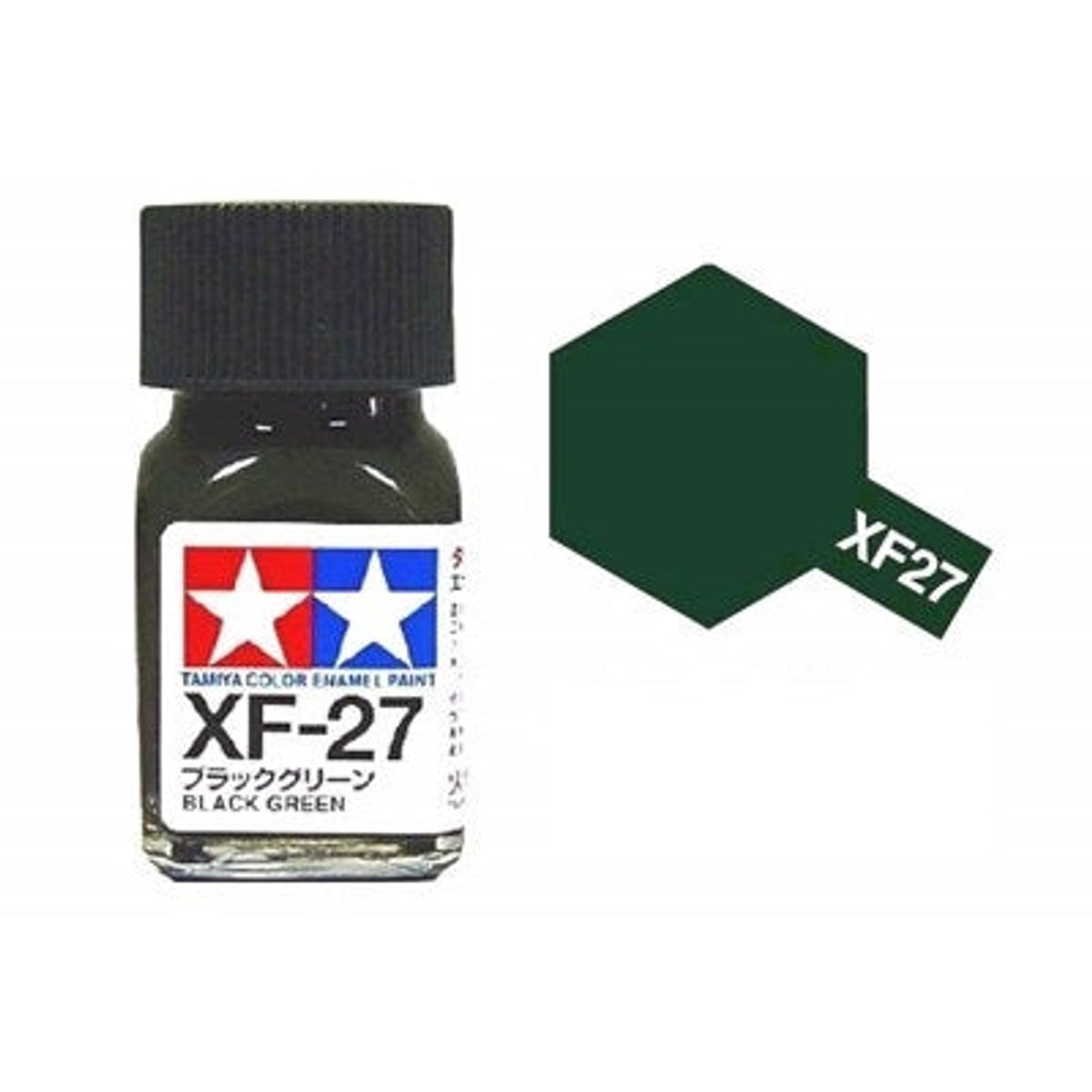Tamiya Enamel EXF-27 Flat Black Green Mini Bottle 10mL (1/3oz)