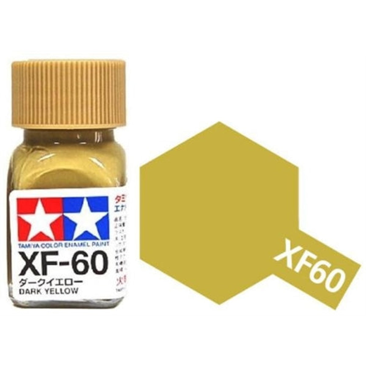 Tamiya Enamel EXF-60 Flat Dark Yellow Mini Bottle 10mL (1/3oz)