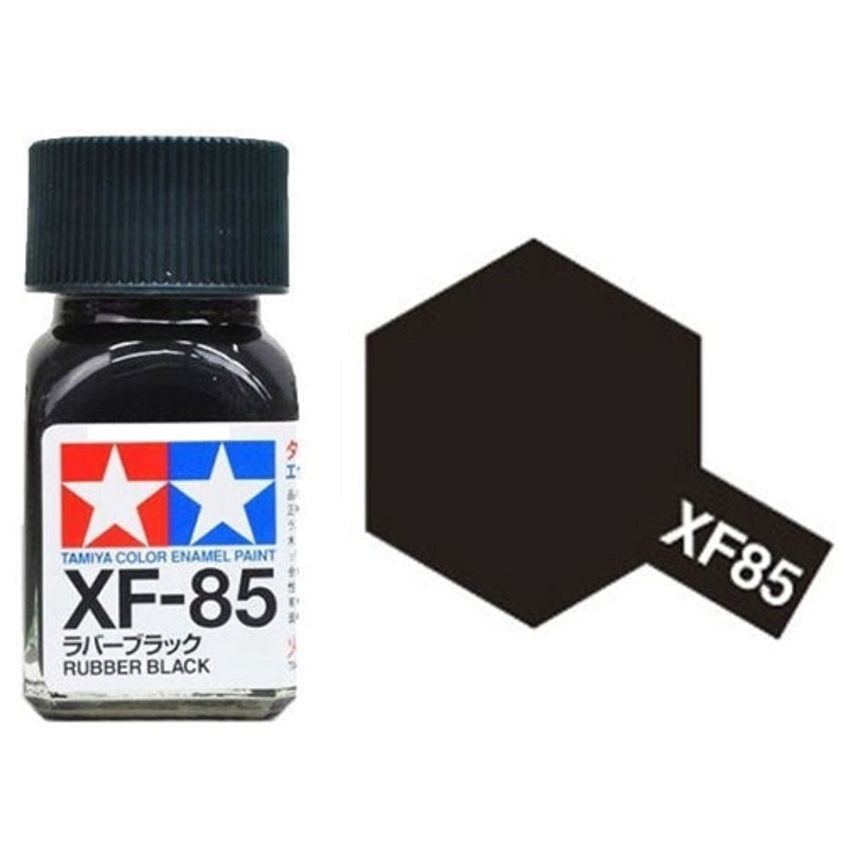 Tamiya Enamel EXF-85 Flat Rubber Black Mini Bottle 10mL (1/3oz)