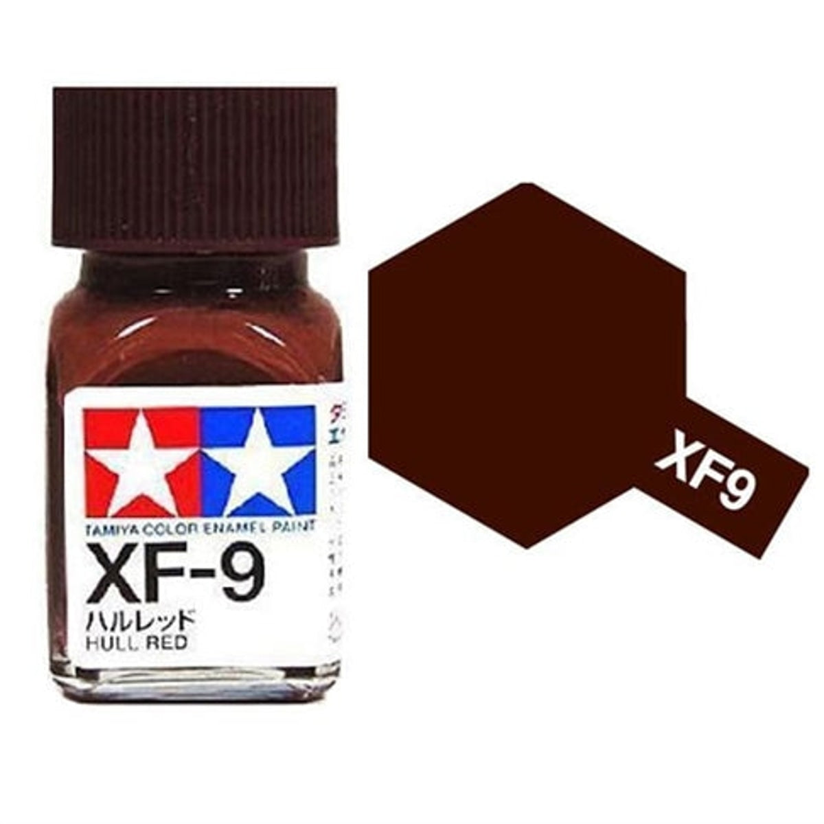 Tamiya Enamel EXF-9 Flat Hull Red Mini Bottle 10mL (1/3oz)