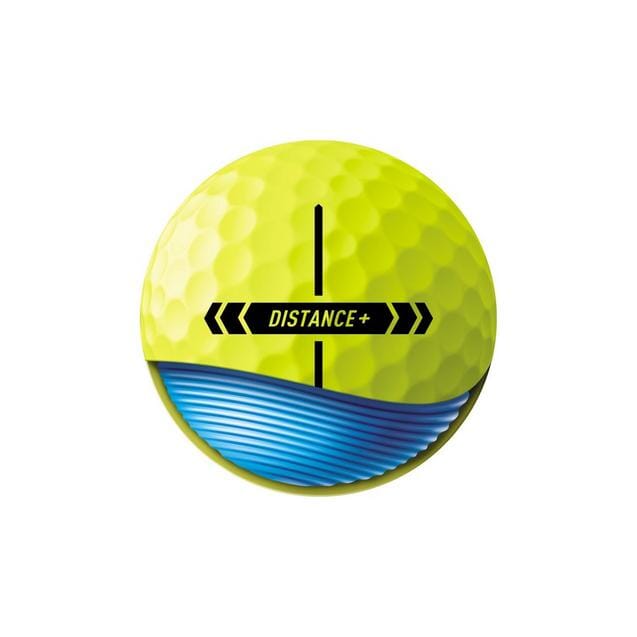 TaylorMade Distance+ Yellow Golf Balls '25