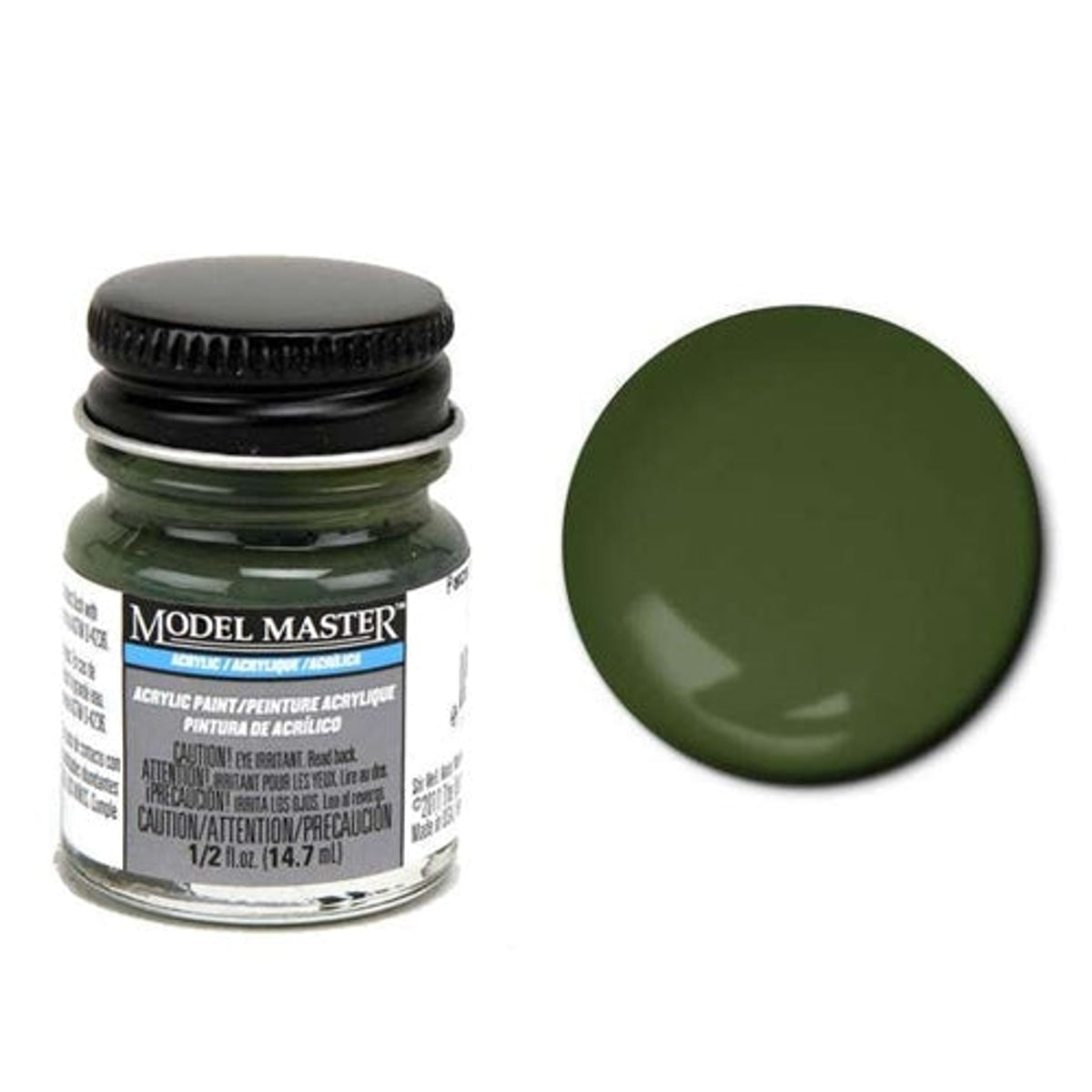 Testors Model Master 4862 0.5OZ Panzer Olivgrun RAL6003 Acrylic Paint