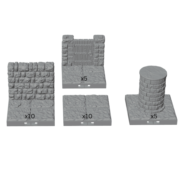 Door Heavy Pack – 5 Working Dungeon Doors (Dragonlock)