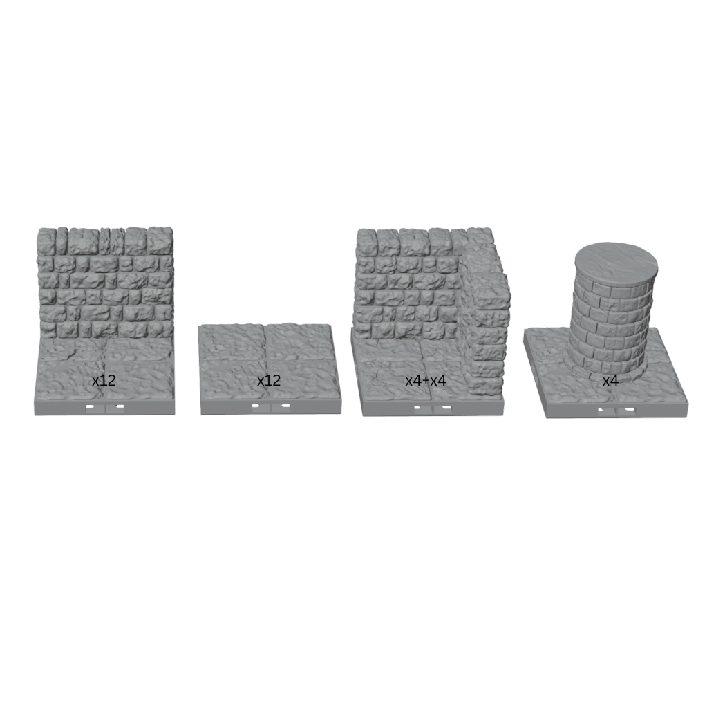 28mm Infinite Corridor Looping Dungeon Terrain
