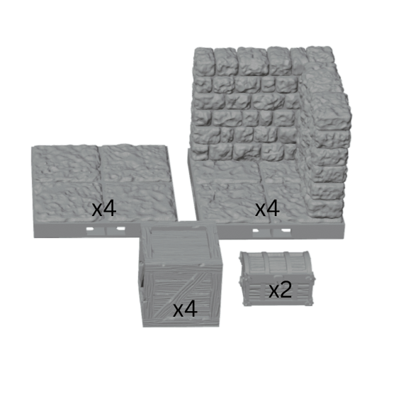 Storeroom Stash 4x4 Scatter Room – Dragonlock 28mm
