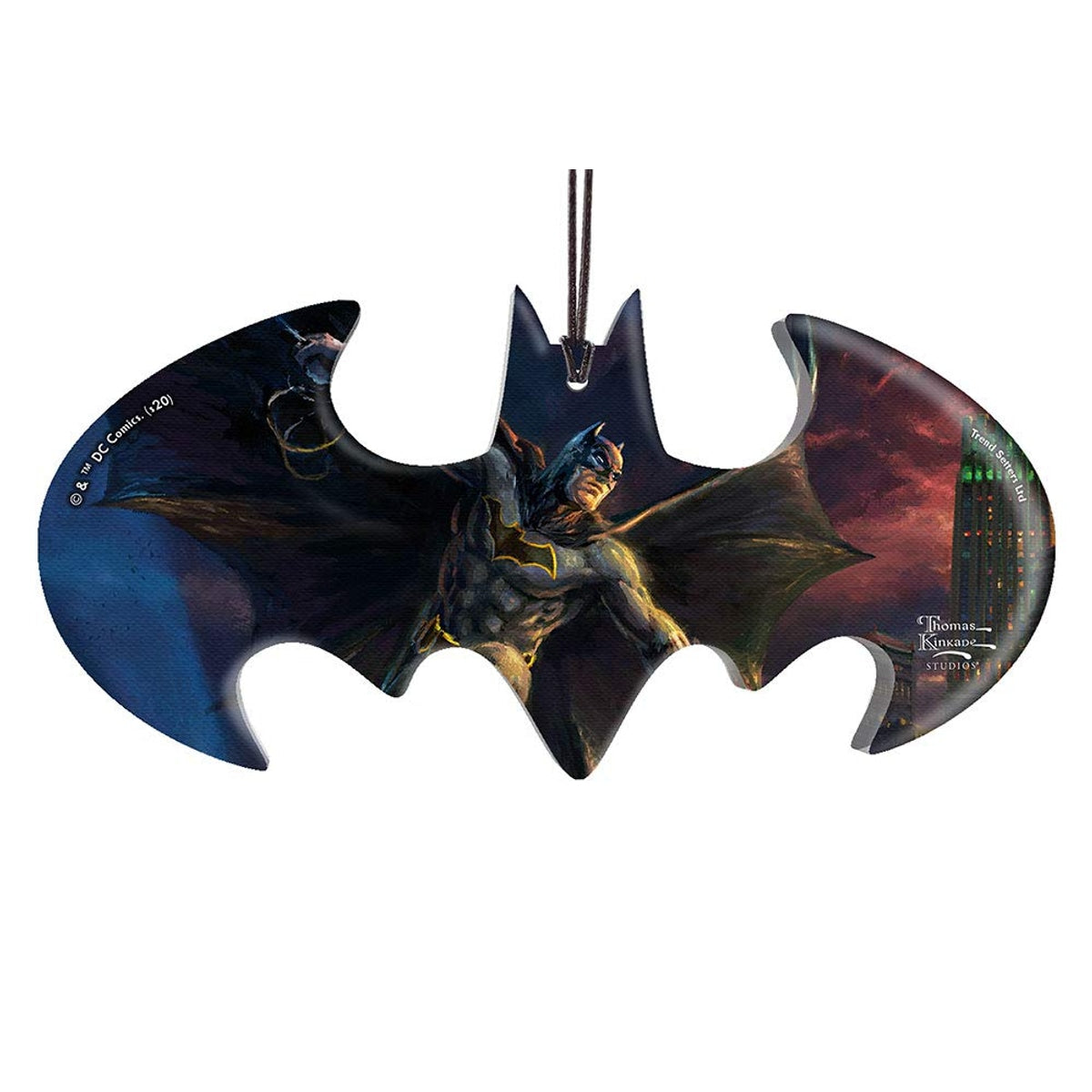 Thomas Kinkade Batman Logo Acrylic Ornament