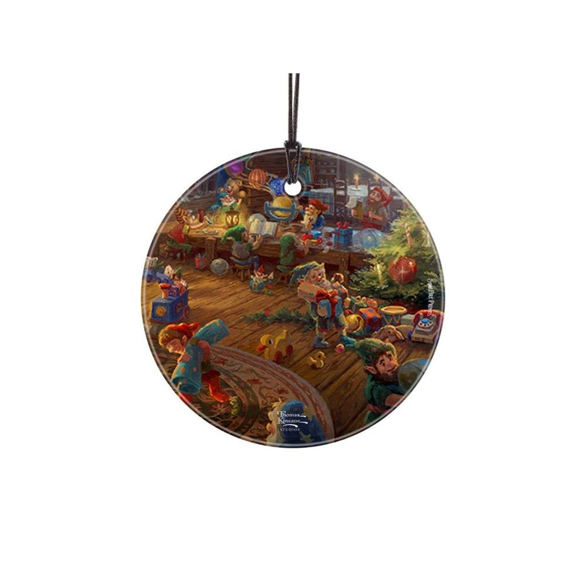 Thomas Kinkade Santa's Workshop StarFire Ornament