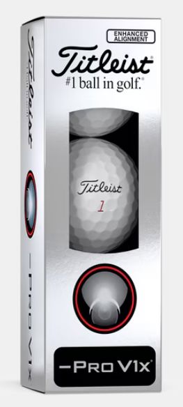 Titleist Pro V1x Left Dash Enhanced Alignment Golf Balls