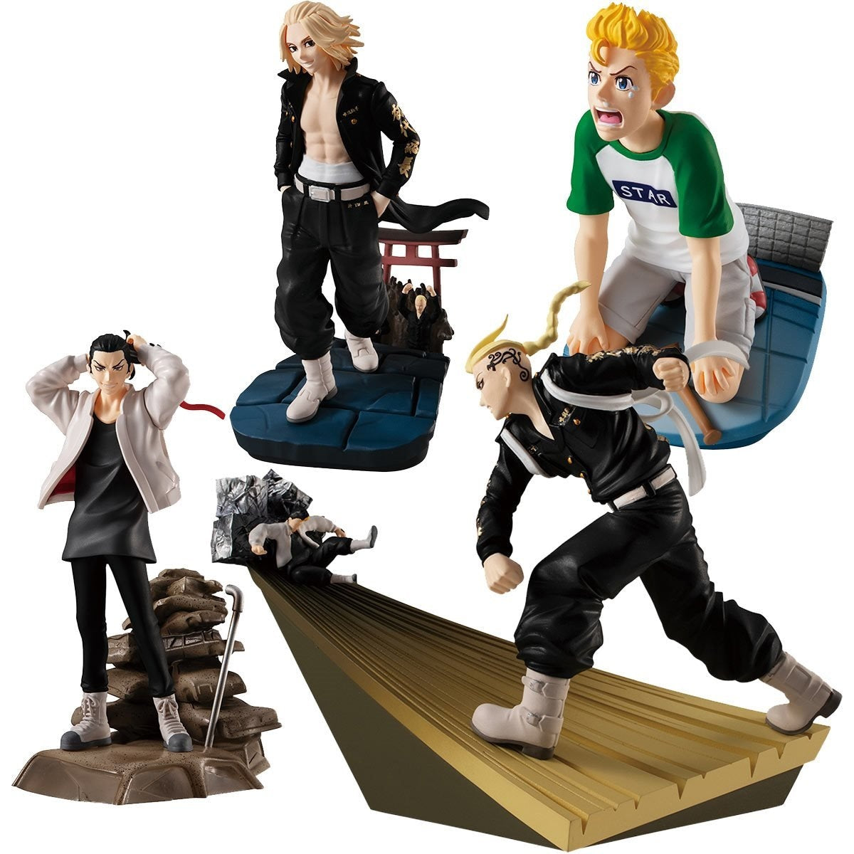 Tokyo Revengers - Toman Heroic Scenes Petitrama Series Set of 4