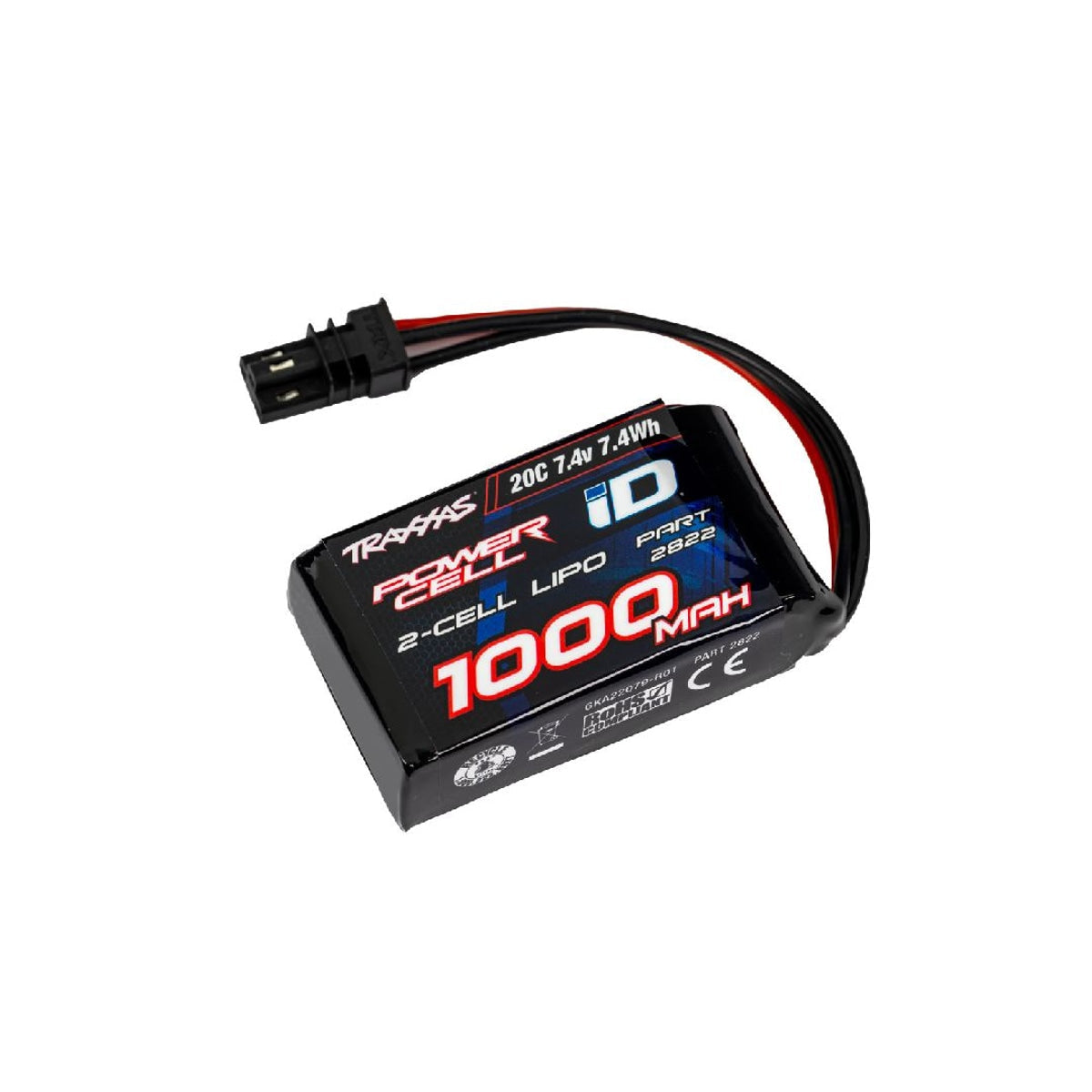 Traxxas 2S 7.4V 1000mAh 20C LiPo Battery (TRX-4M)