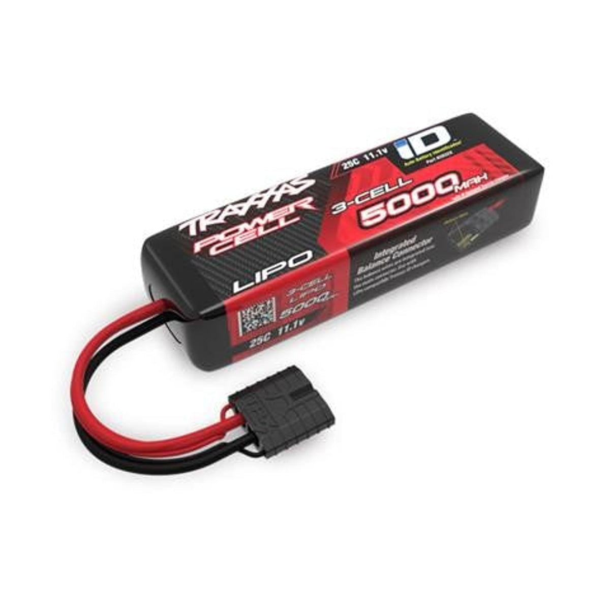 Traxxas 5000mAh 3S 11.1V 25C LiPo iD Connector Soft Case 135x29x44mm