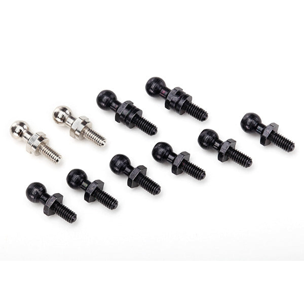 Traxxas Pivot Balls: black(6) silver (2) black, long(2)