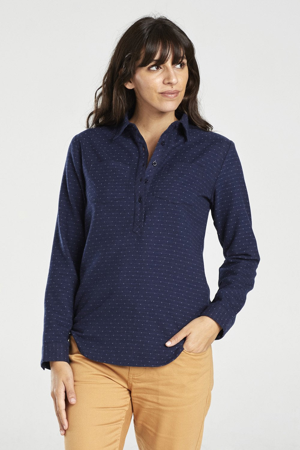 United By Blue Womens Lore Wool Blended Shirt