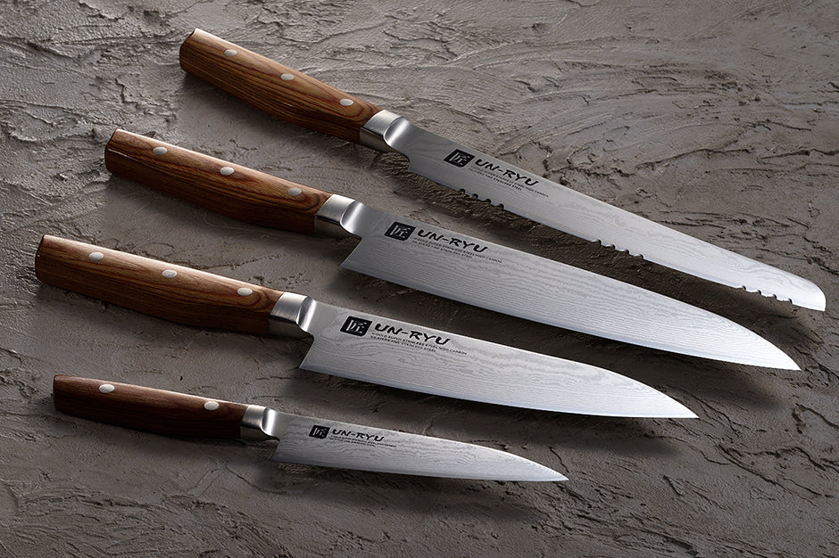 Un‑Ryu VG‑10 33‑Layer 210 mm Gyuto Knife