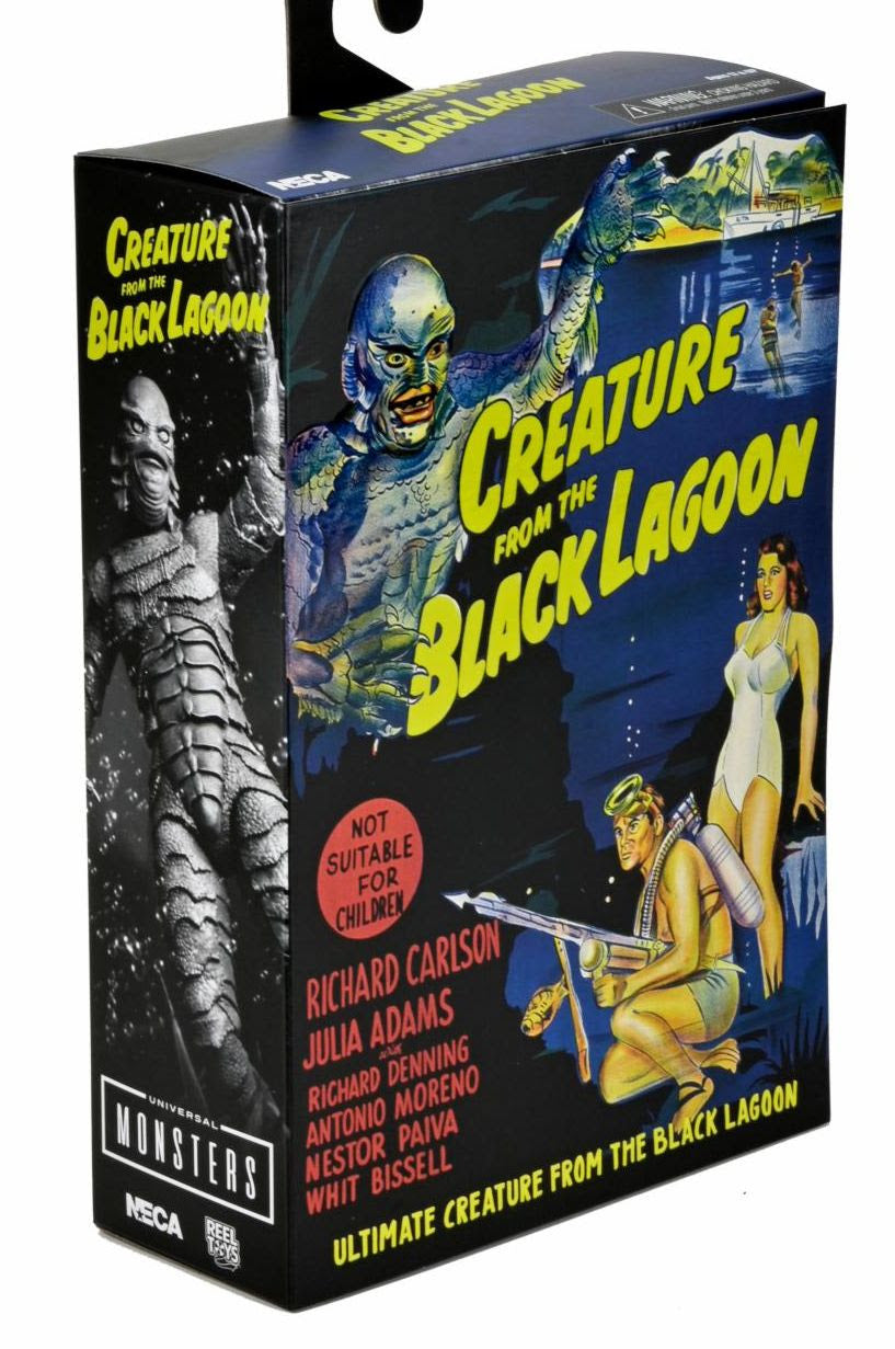 Universal Monsters - Ultimate Creature from the Black Lagoon Figure - B&W