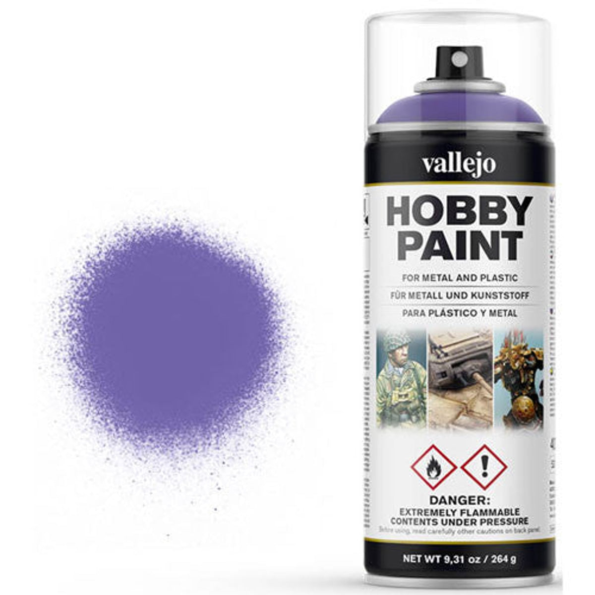Vallejo 28025 Alien Purple Aerosol Spray Paint 400mL NIB