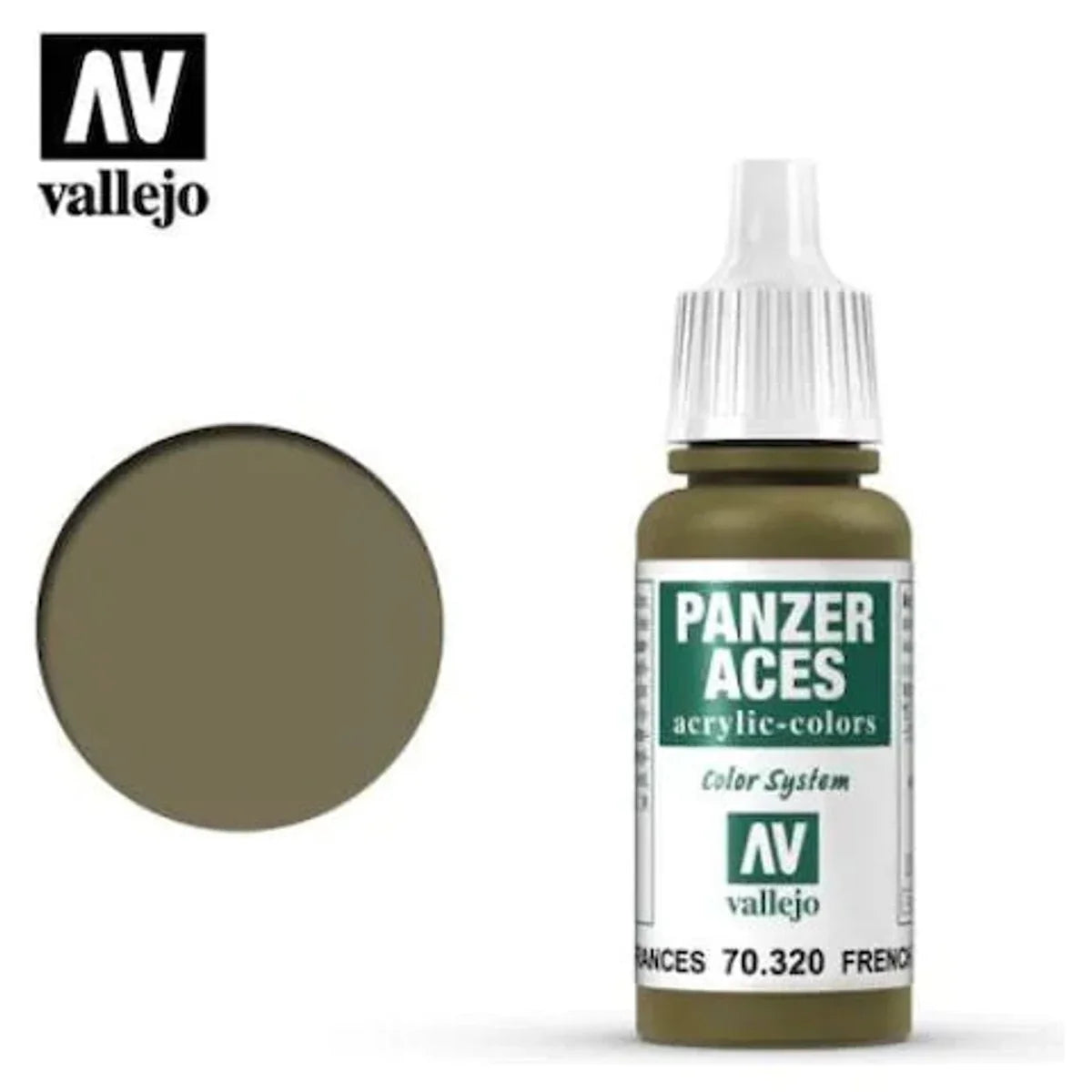 Vallejo 70320 Panzer Aces French Tank Crew Acrylic Paint 17mL NIB