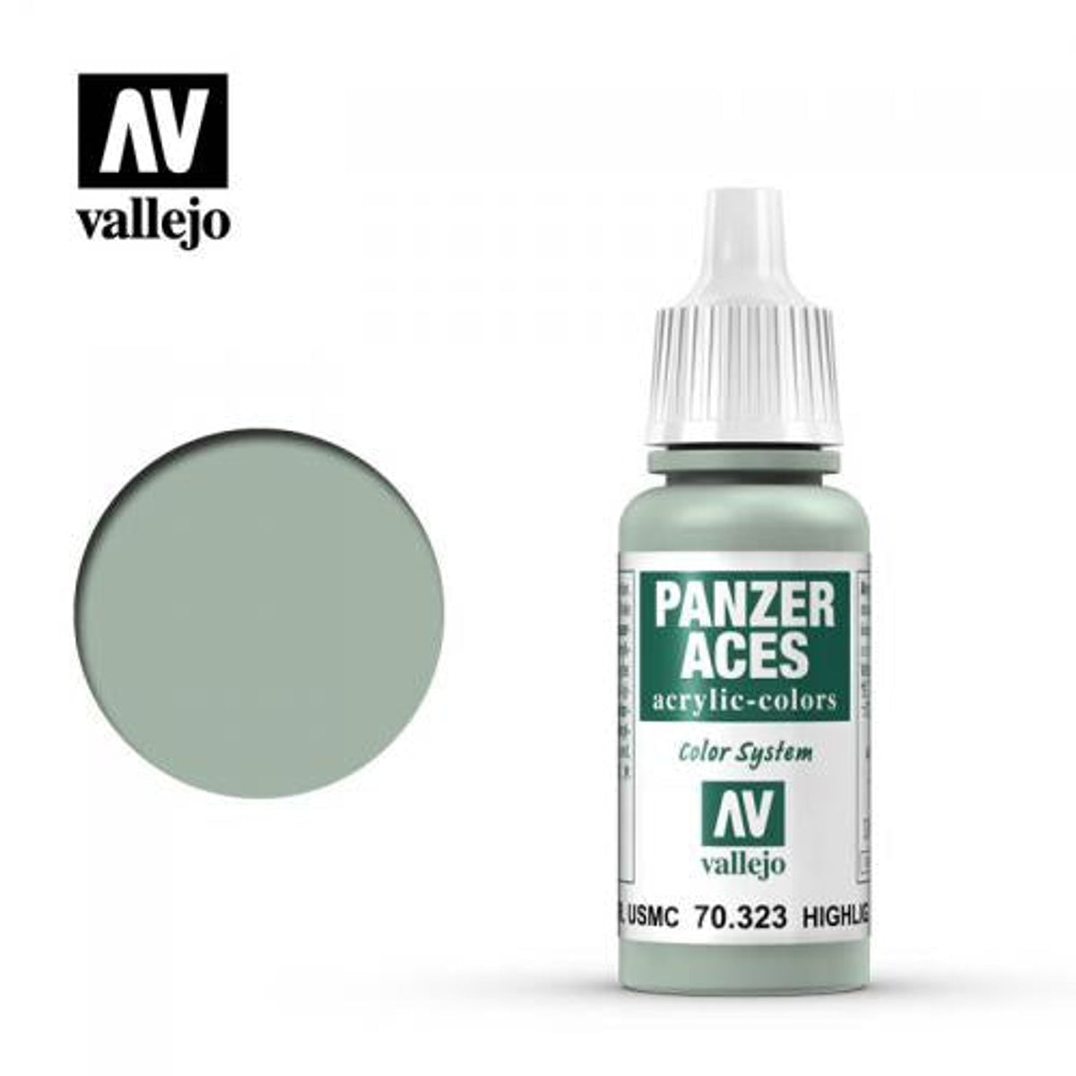 Vallejo 70323 Panzer Aces USMC Tank Crew Highlights Acrylic Paint 17mL NIB