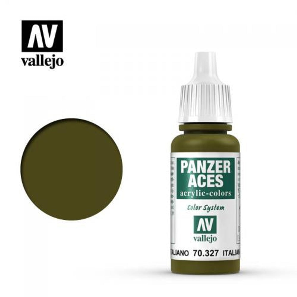 Vallejo 70327 Panzer Aces Italian Tank Crew Acrylic Paint 17mL NIB