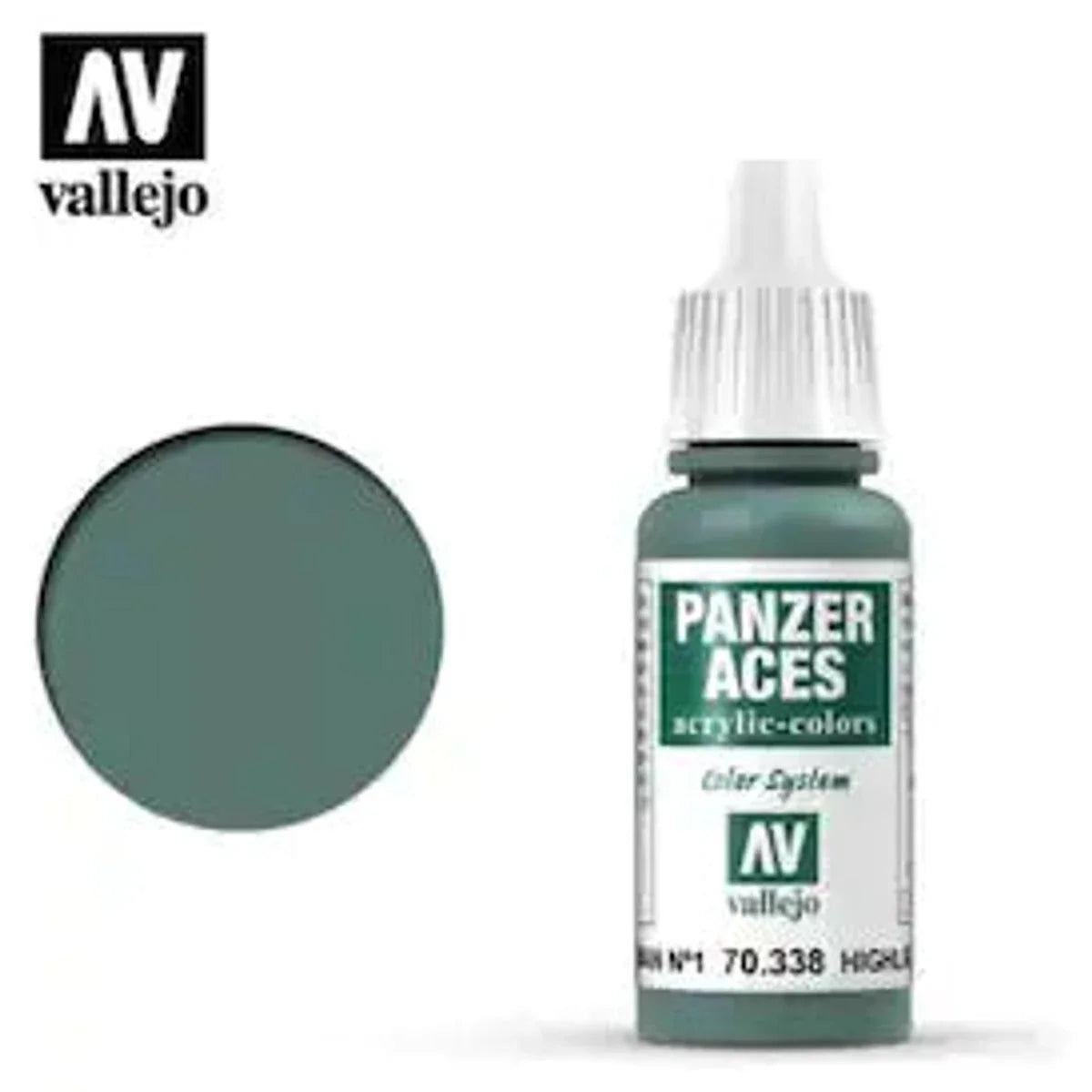 Vallejo 70338 Panzer Aces German Tank Crew Highlights I Acrylic Paint 17mL NIB
