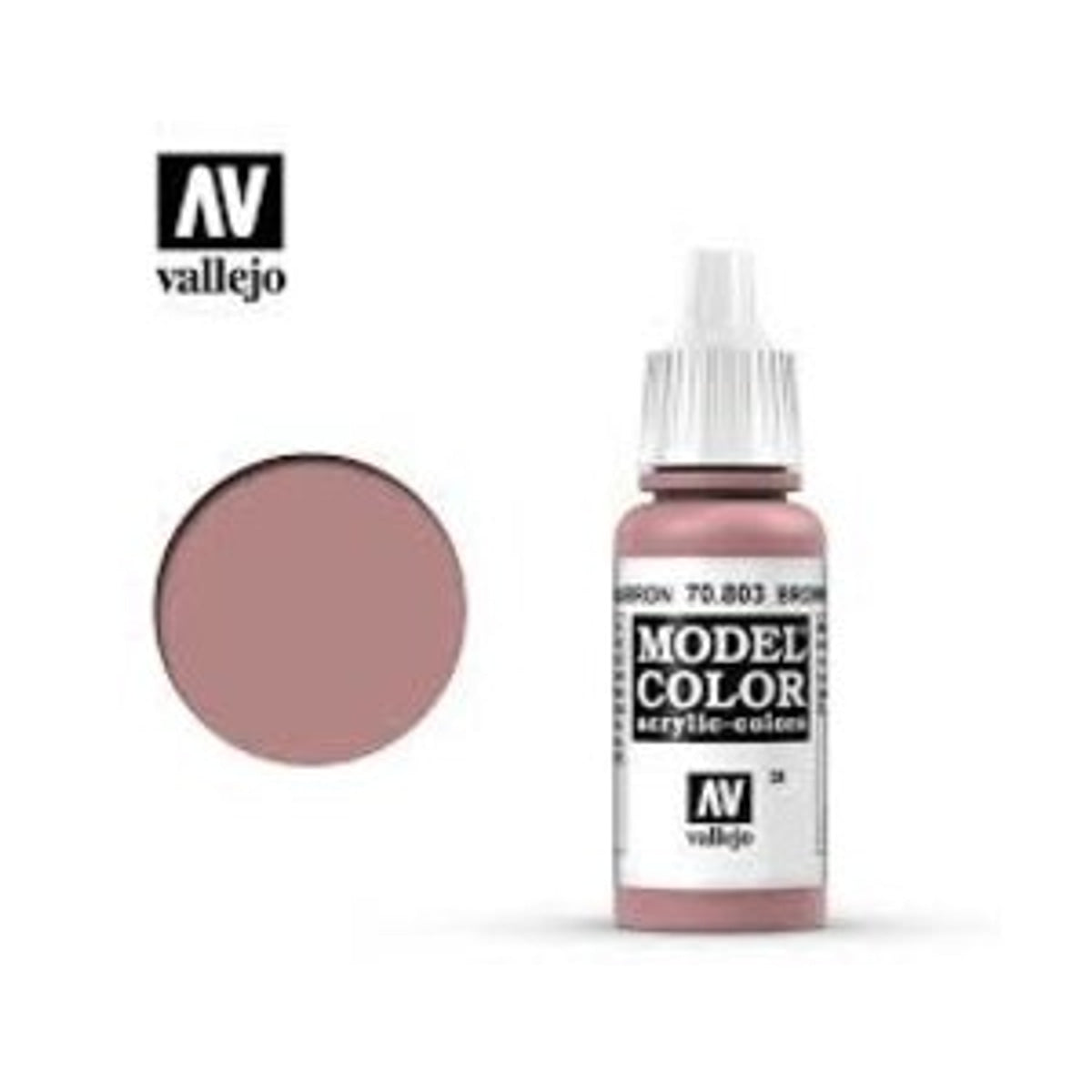 Vallejo 70803 Model Color Brown Rose Paint 17mL NIB