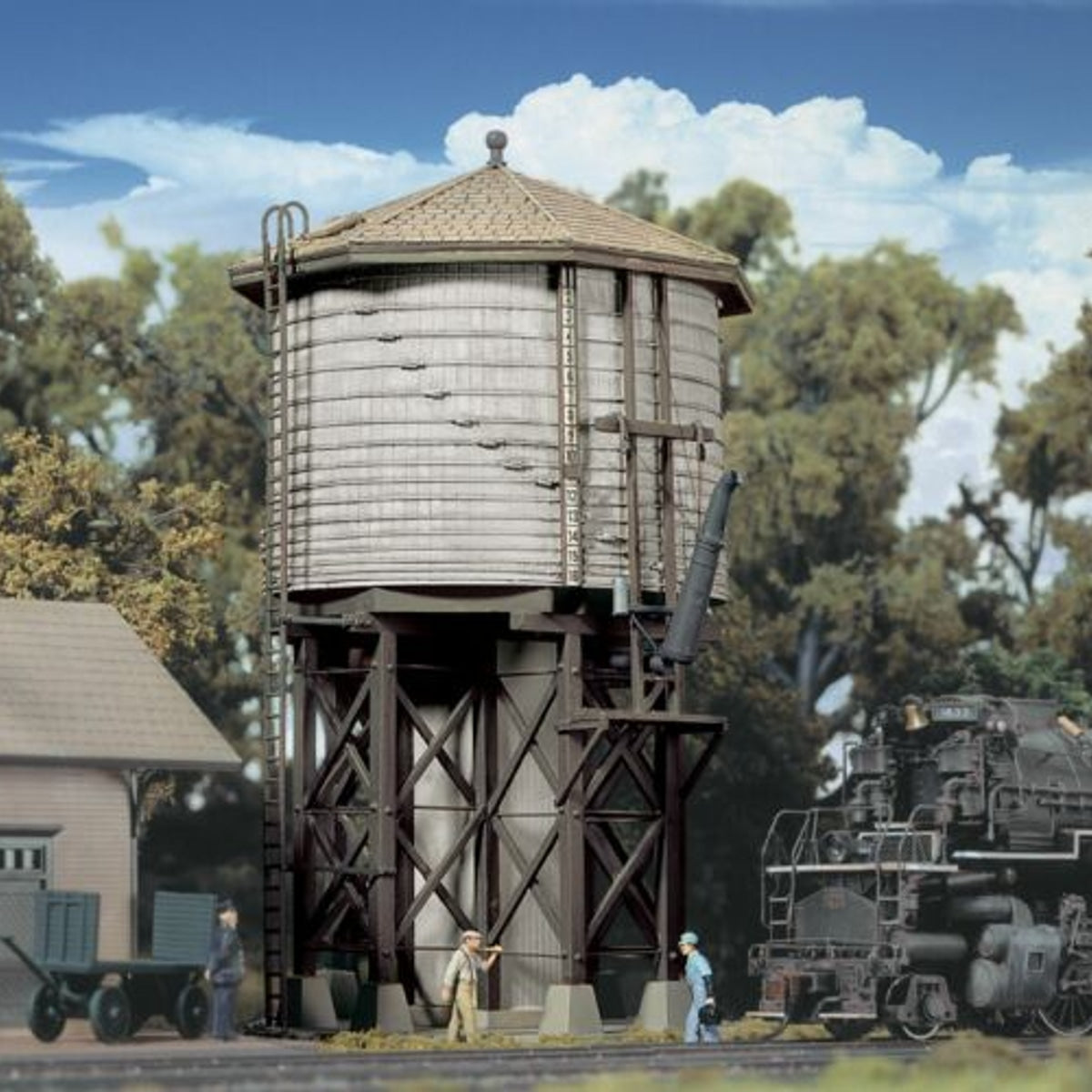 Walthers Cornerstone 933-3531 HO Wood Water Tank KIT NIB