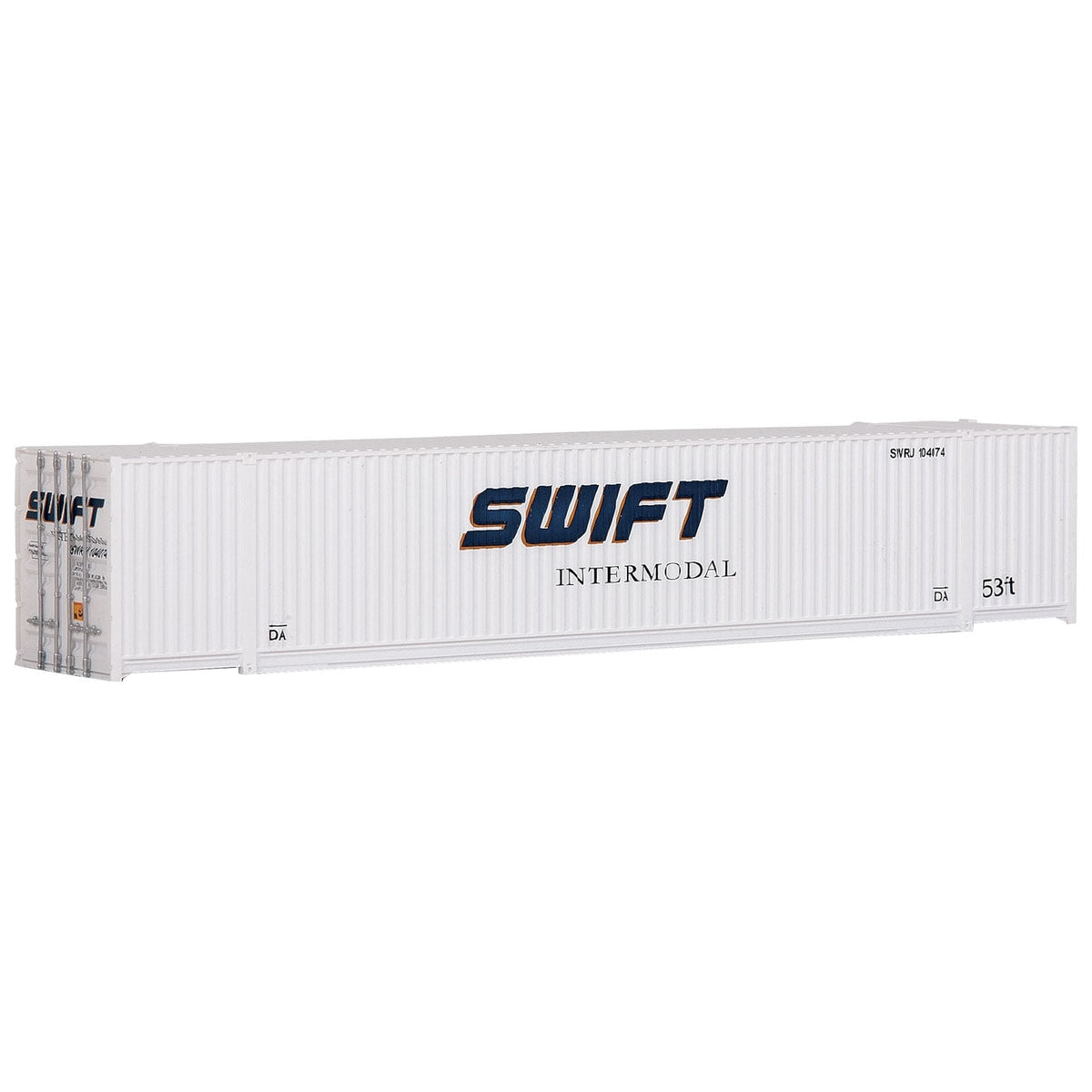 Walthers SceneMaster HO 53' Singamas Corrugated-Side Container Swift SWRU #104074 Assembled