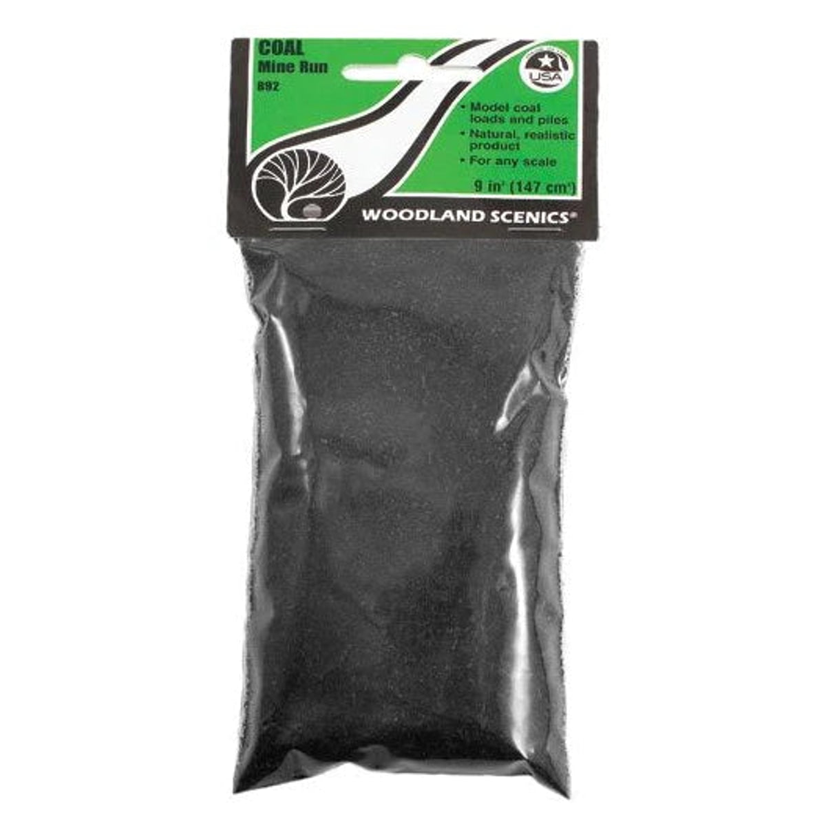 Woodland Scenics Coal Mine Run Unsorted 6oz (170g)
