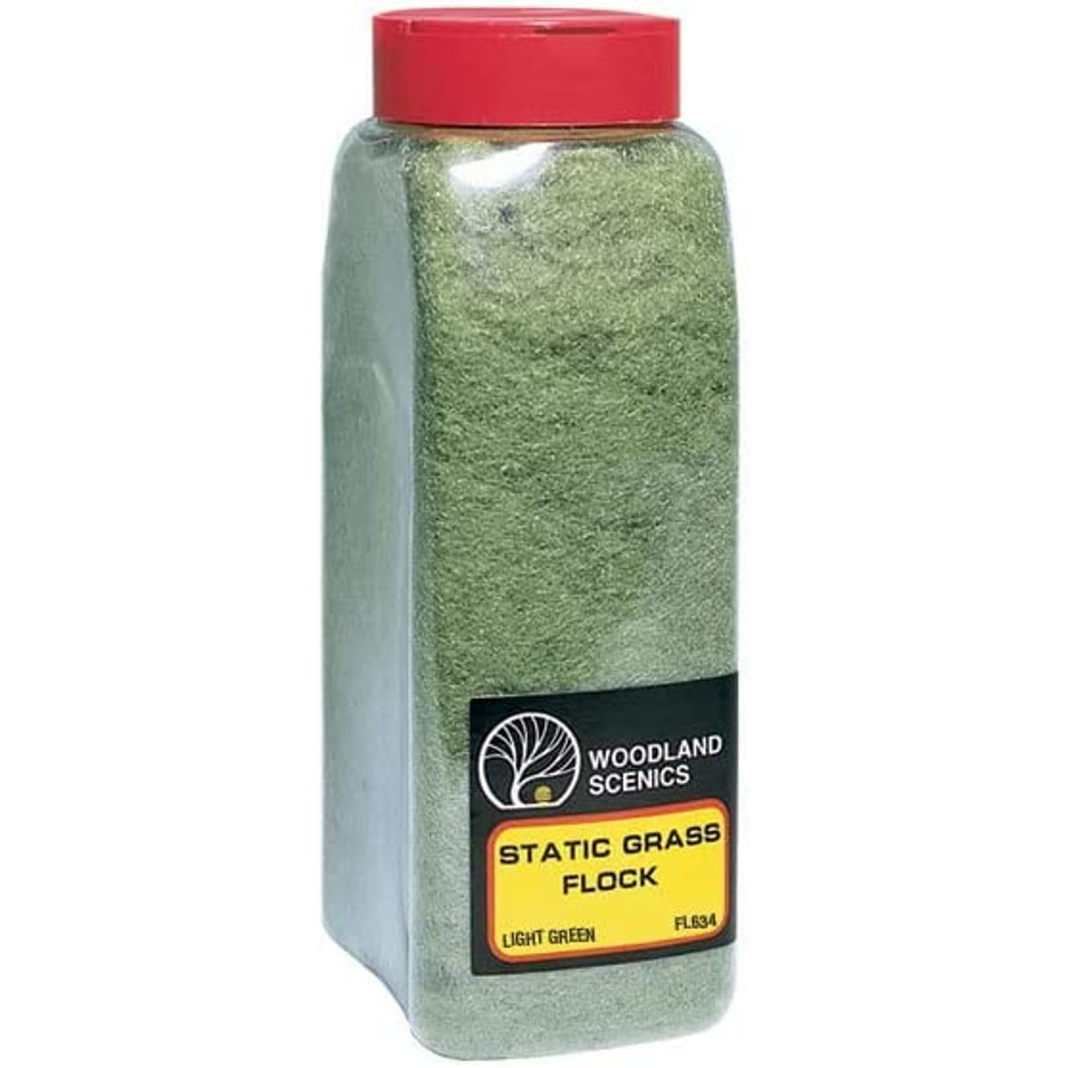 Woodland Scenics Static Grass Flock Light Green Shaker 57.7 in3 (945 cm3)