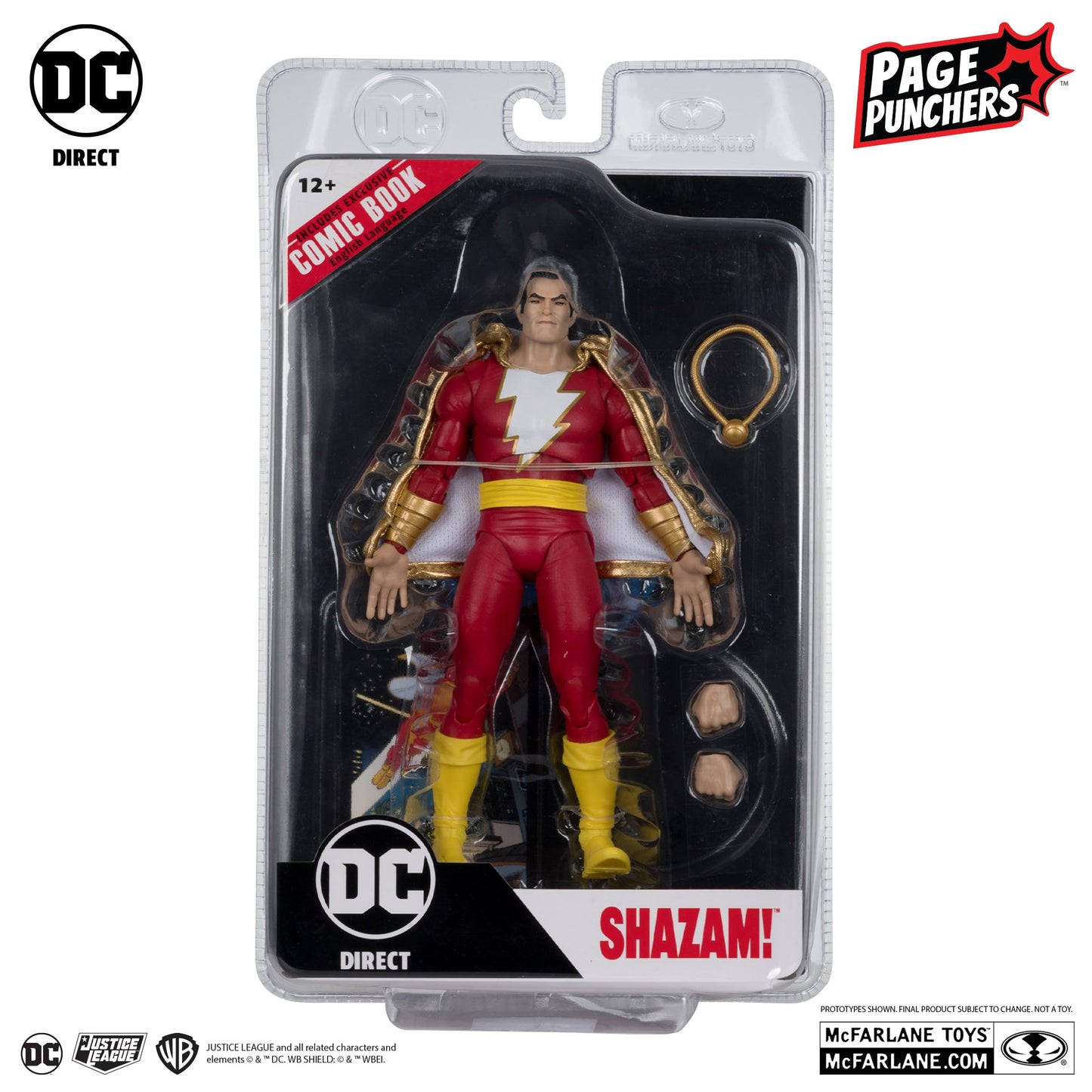Dawn of DC DC Page Punchers Shazam 7" Action Figure with Comic