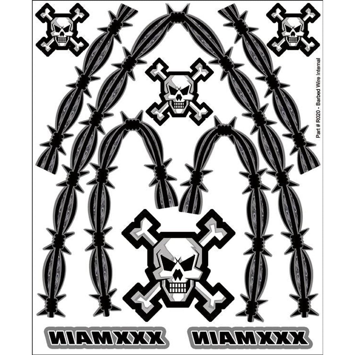 XXX Main R020 Barbed Wire Internal Graphic NIB