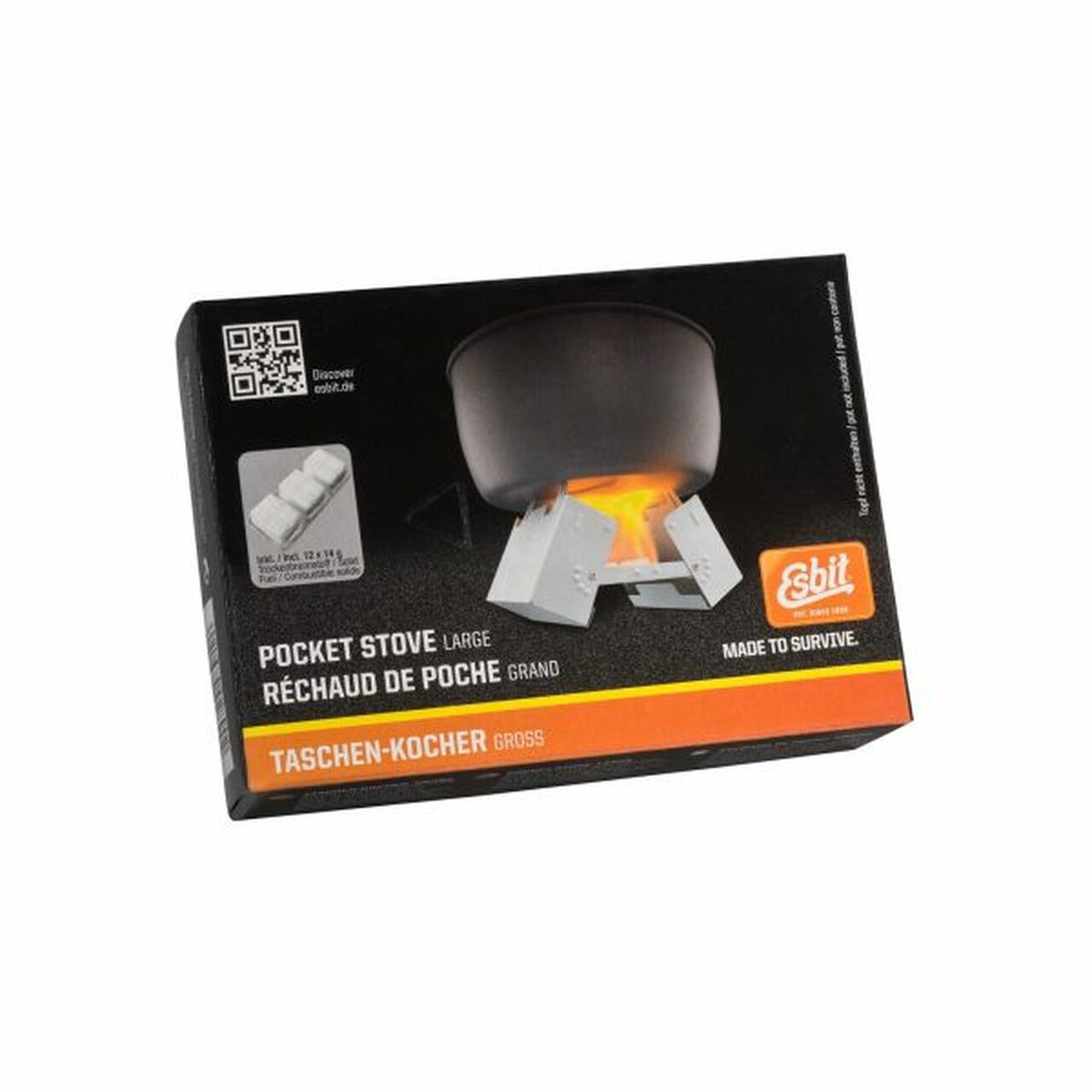 Esbit Large Pocket Stove with 12 X 14g Fuel