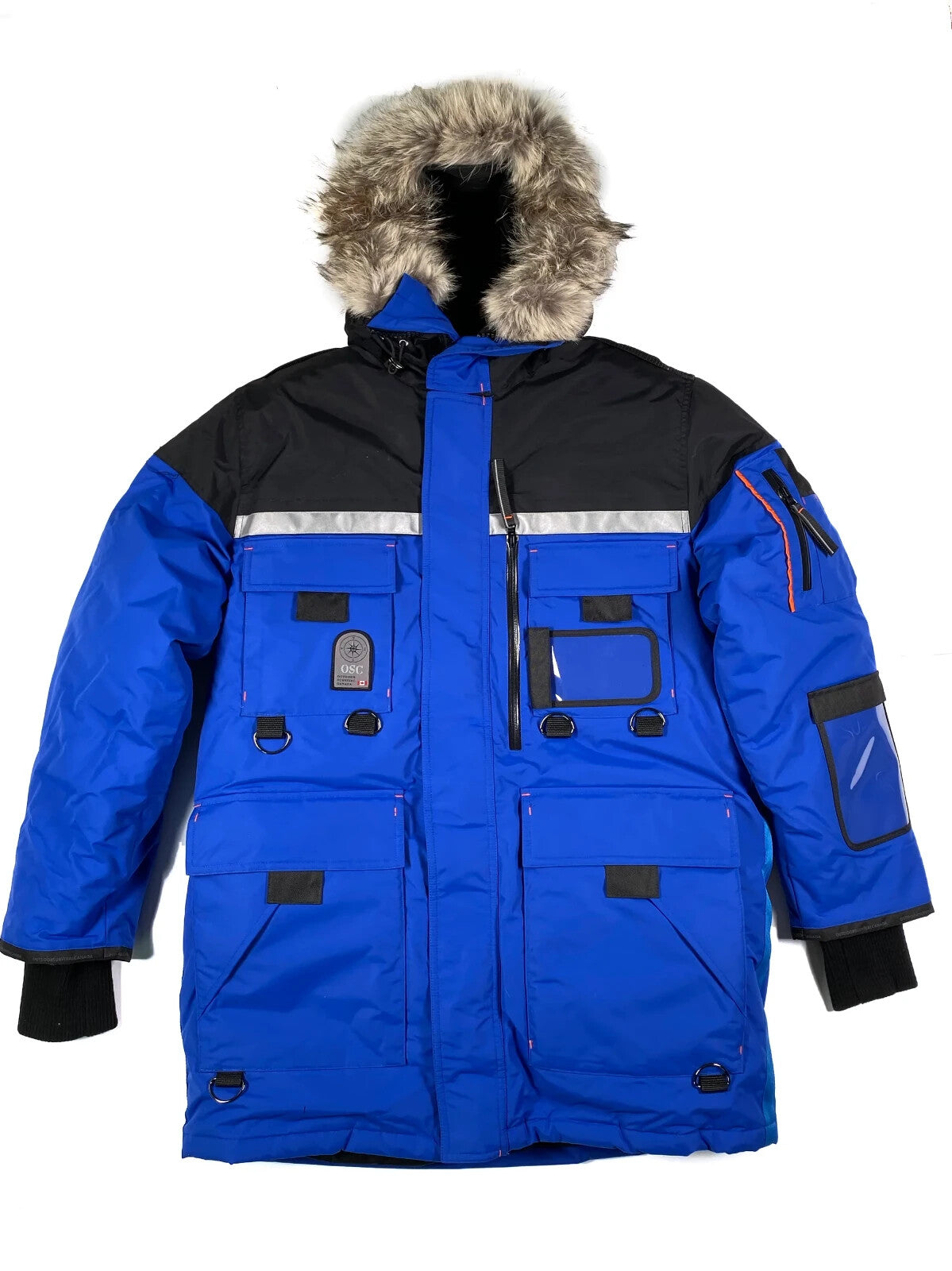 Outdoor Survival Canada OSC Mission Parka Unisex -60°C Down Parka, Blue or RED Medium - ON DISPLAY