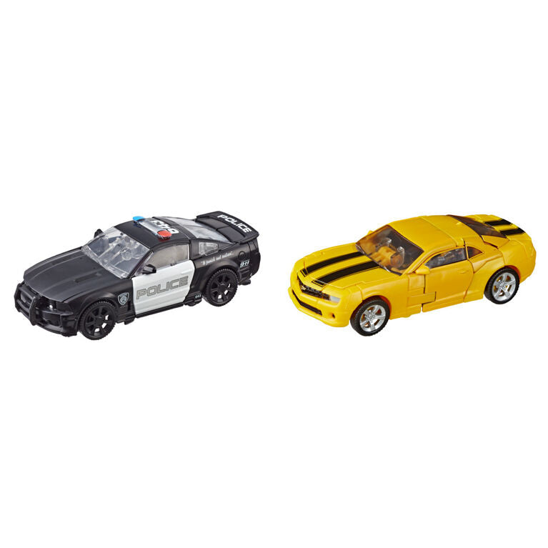 Transformers Buzzworthy Bumblebee Studio Series Deluxe - 27BB Clunker Bumblebee vs. 28BB Barricade - Exclusive