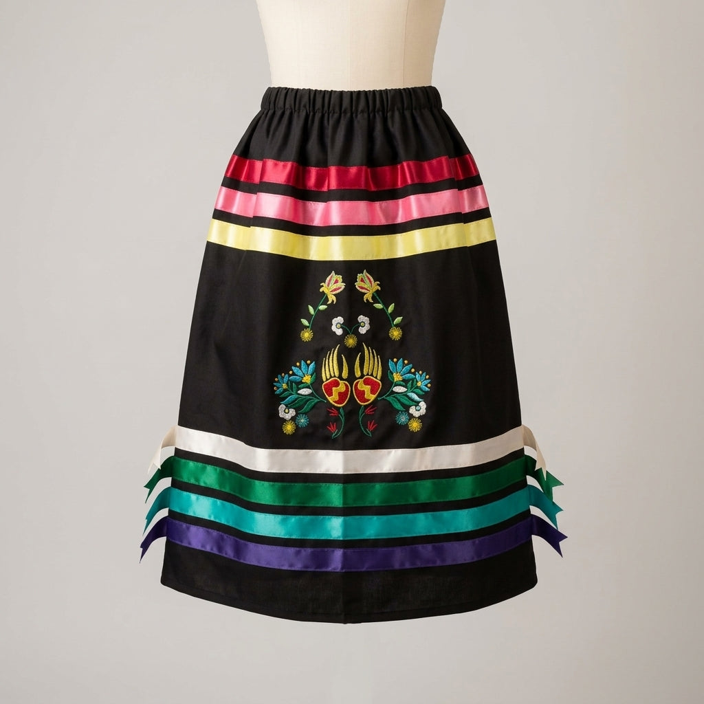 Paws & Petals Ribbon Skirt