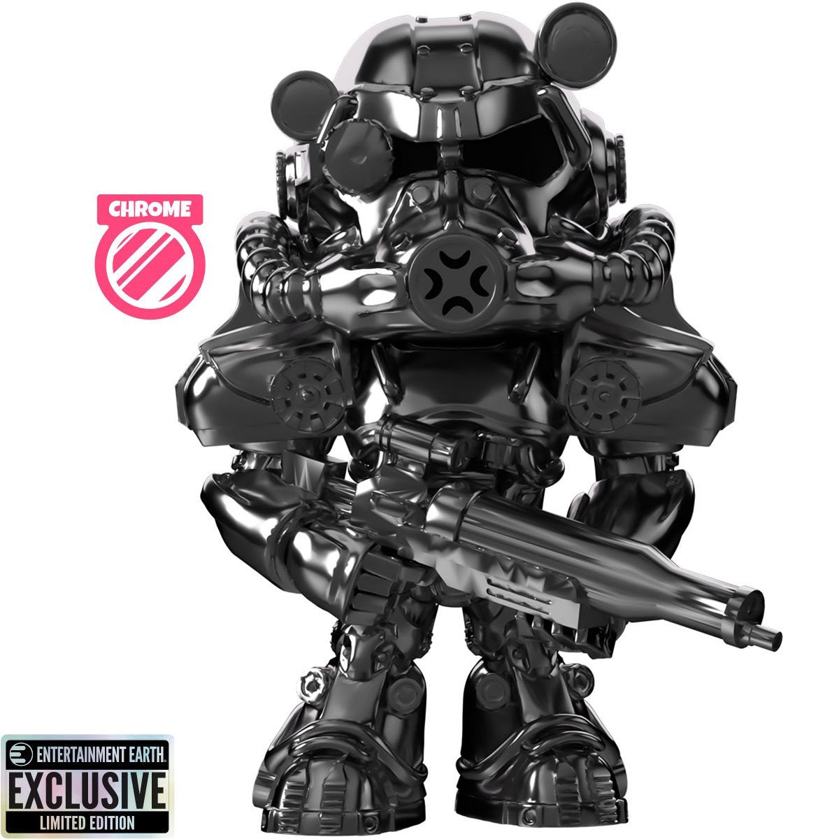 Youtooz Fallout T-60 Power Armor Chrome Variant Vinyl Figure EE Exclusive