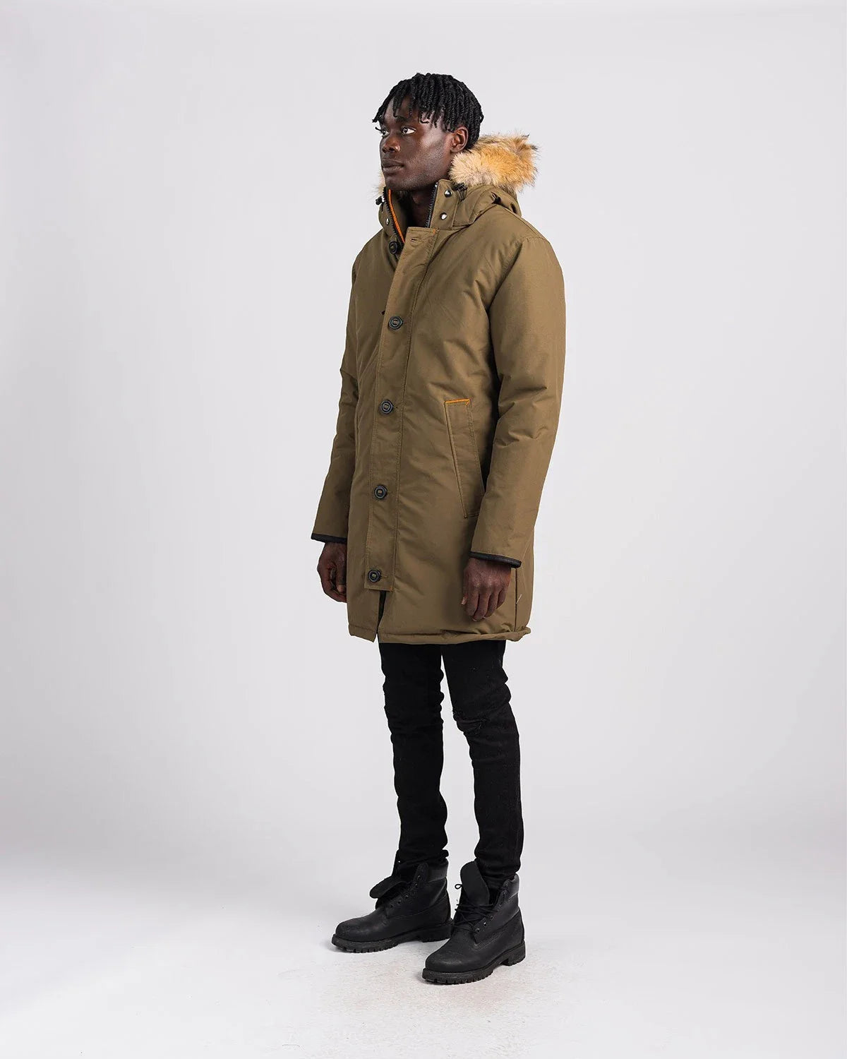 Outdoor Survival Canada Men's Nyik -40 Down Parka, Military Green, Large - ON DISPLAY