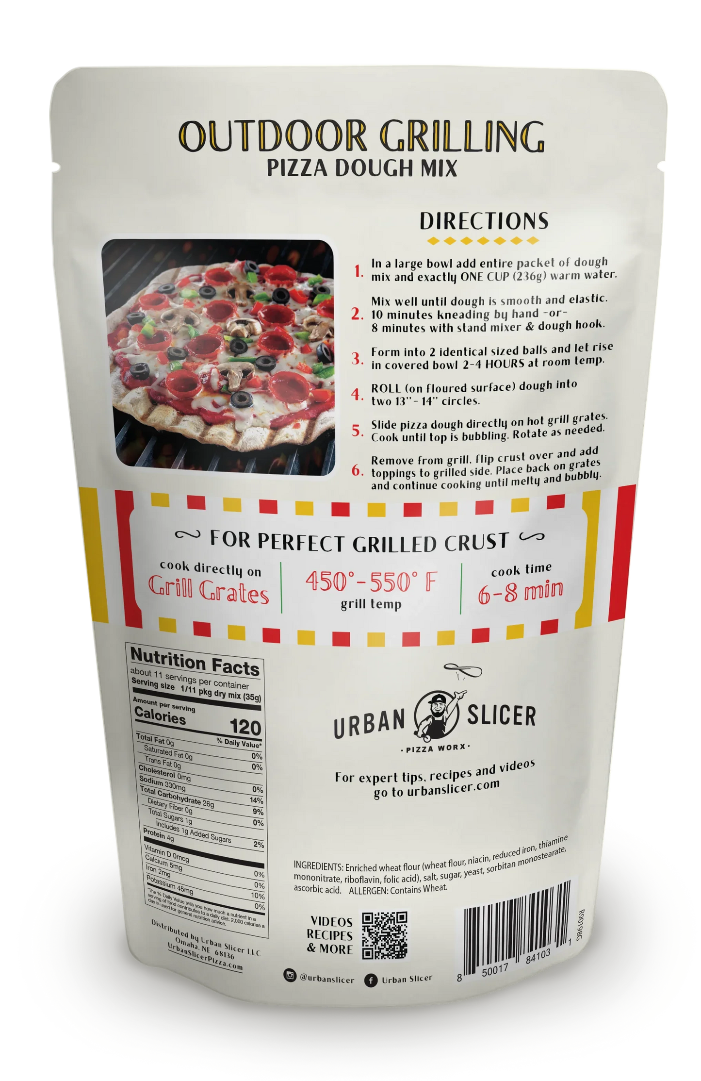 Urban Slicer Pizza Worx Outdoor Grilling Pizza Dough -  1 Package