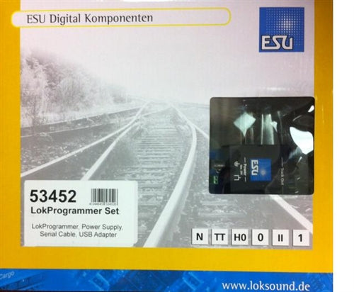 ESU LokSound Programmer With Power Supply, Serial Cable, USB Adapter, Manual & CD