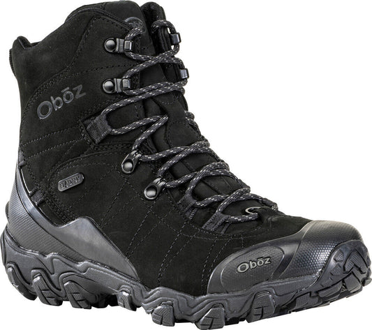 Oboz Men's Bridger 8" B-Dry Insulated Boots -10C to -20C Comfort Range, Size 8 US