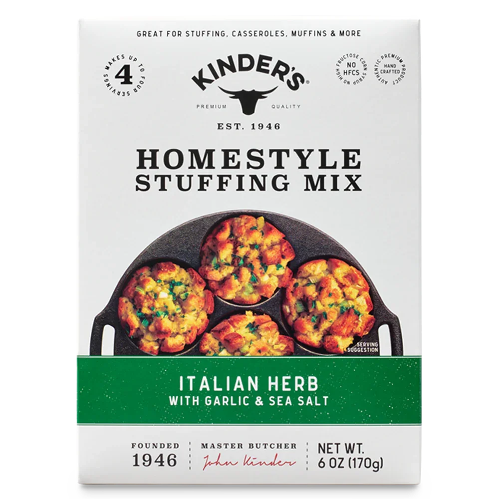 Kinder's Italian Herb Homestyle Stuffing Mix with Garlic & Sea Salt