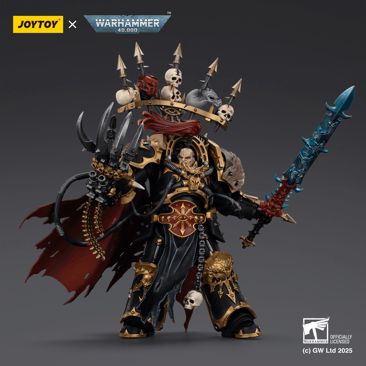 JOYTOY - Black Legion Abaddon the Despoiler with Drach'nyen and the Talon of Horus